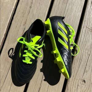 Adidas Kid’s Goletto VIII FG Soccer Cleats Black Neon Green | Size 6